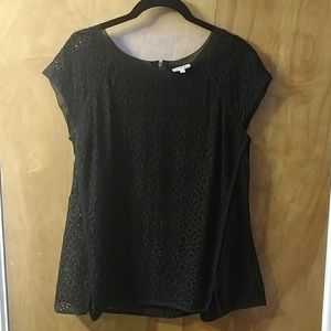 Stitch Fix Pixley Yuli cap sleeve blouse, L, EUC